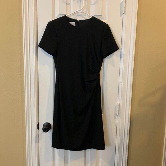 David Warren New York Black Dress Gold Accent - Picture 1 of 5